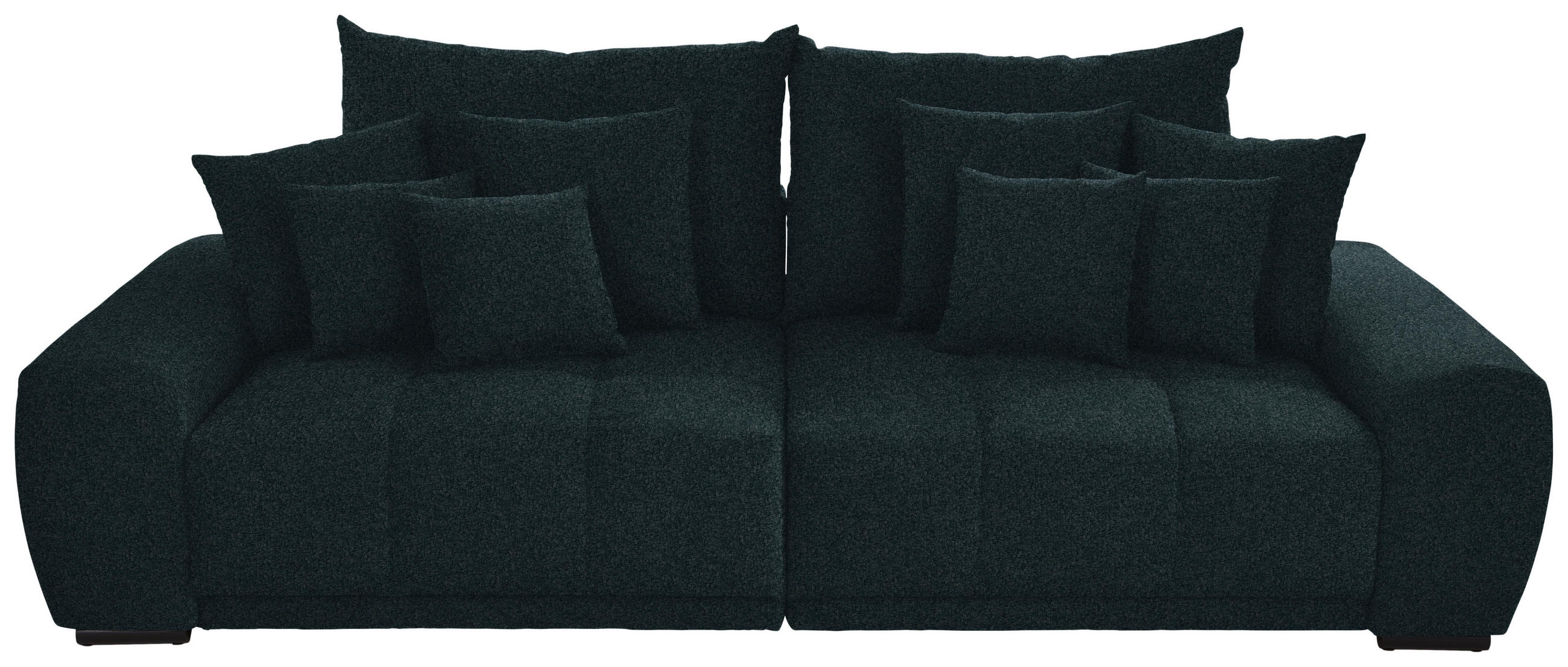 BIGSOFA Samt Anthrazit  - Anthrazit/Schwarz, KONVENTIONELL, Holz/Textil (280/67/120cm) - Carryhome