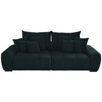 BIGSOFA in Samt Anthrazit  - Anthrazit/Schwarz, Konventionell, Holz/Textil (280/67/120cm) - Carryhome