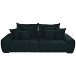 BIGSOFA Samt Anthrazit  - Anthrazit/Schwarz, KONVENTIONELL, Holz/Textil (280/67/120cm) - Carryhome