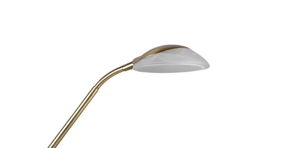 LED-DECKENFLUTER 32,5/180 cm - Messingfarben/Alabasterfarben, Basics, Glas/Metall (32,5/180cm) - Novel