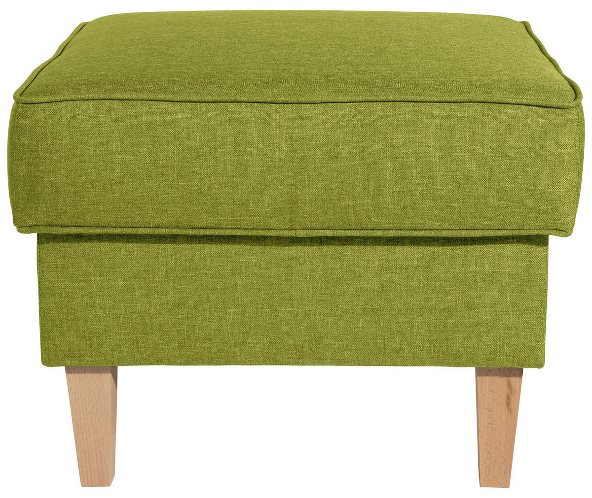 HOCKER in Textil Hellgrün  - Buchefarben/Hellgrün, Design, Holz/Textil (53/45/53cm) - Max Winzer