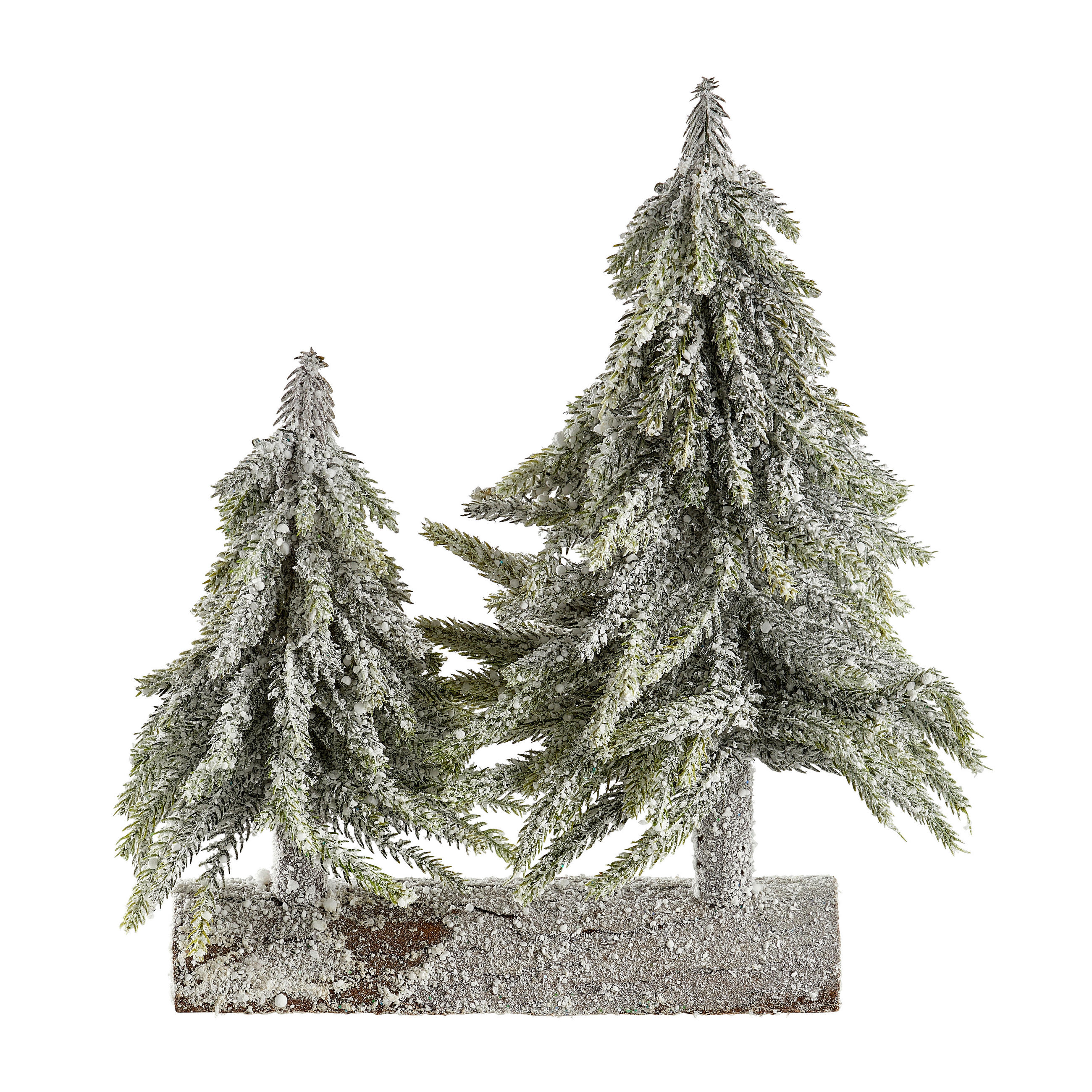 DEKOBAUM  - Braun/Grün, KONVENTIONELL, Holz/Kunststoff (28/16/28cm)