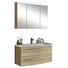 BADEZIMMER - Eichefarben/Weiß, KONVENTIONELL, Glas/Keramik (93cm) - Welnova BADEZIMMER - Eichefarben/Weiß, KONVENTIONELL, Glas/Keramik (93cm) - Welnova