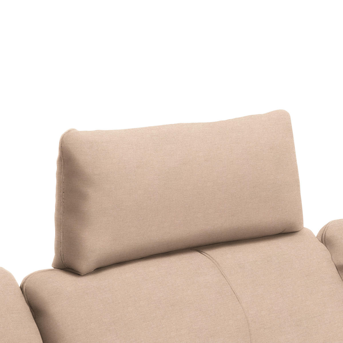 ECKSOFA in Webstoff Hellbraun  - Hellbraun/Schwarz, Design, Textil/Metall (301/179cm) - Chilliano
