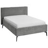 POLSTERBETT 140/200 cm  in Grau, Hellgrau  - Birkefarben/Buchefarben, Design, Holz/Textil (140/200cm) - home24
