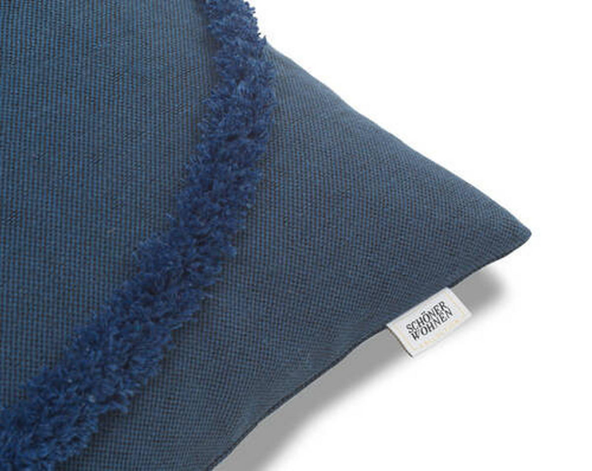 KISSENHÜLLE SW-JOIN 45/45 cm  - Blau/Dunkelblau, Trend, Textil (45/45cm) - Schöner Wohnen