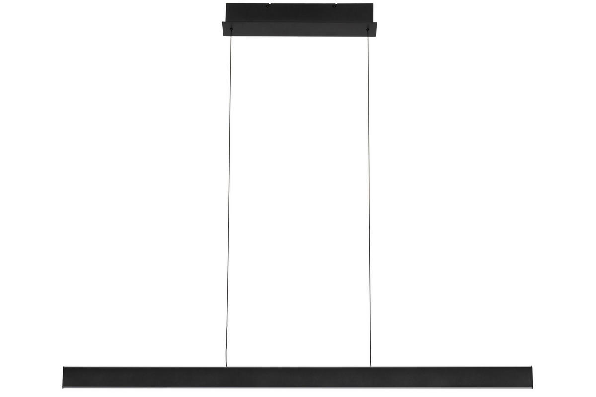 LED-HÄNGELEUCHTE Kent 118/10/170 cm   - Schwarz, Design, Kunststoff/Metall (118/10/170cm) - Dieter Knoll