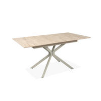 AUSZIEHTISCH 160-200/90/75 cm Nachbildung  Metall, Holzwerkstoff ausziehbar rechteckig Kaschmir  - Kaschmir, Design, Holzwerkstoff/Metall (160-200/90/75cm) - Livetastic