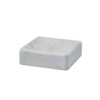 POSUDA ZA SAPUN  bijela  kamen  HAMMAM  - bijela, Konvencionalno, kamen (10/10/3cm) - Aquanova