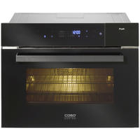 EINBAUDAMPFGARER SteamMaster E56  - Edelstahlfarben/Schwarz, Basics, Glas/Metall (59,5/45,5/55,0cm) - CASO Design