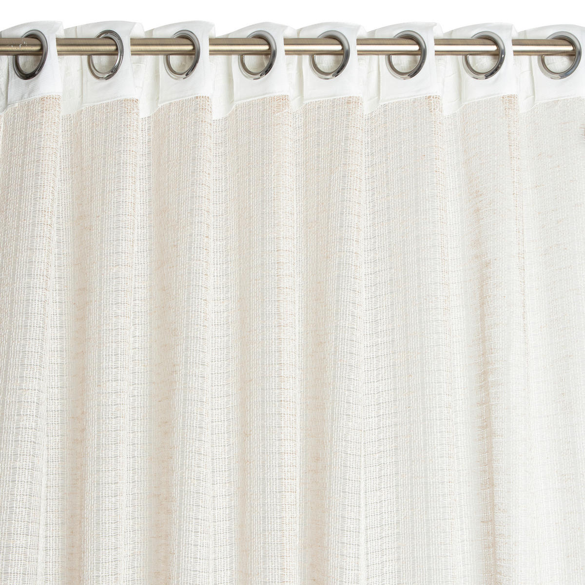 FERTIGVORHANG transparent  - Beige, Basics, Textil (140/240cm)