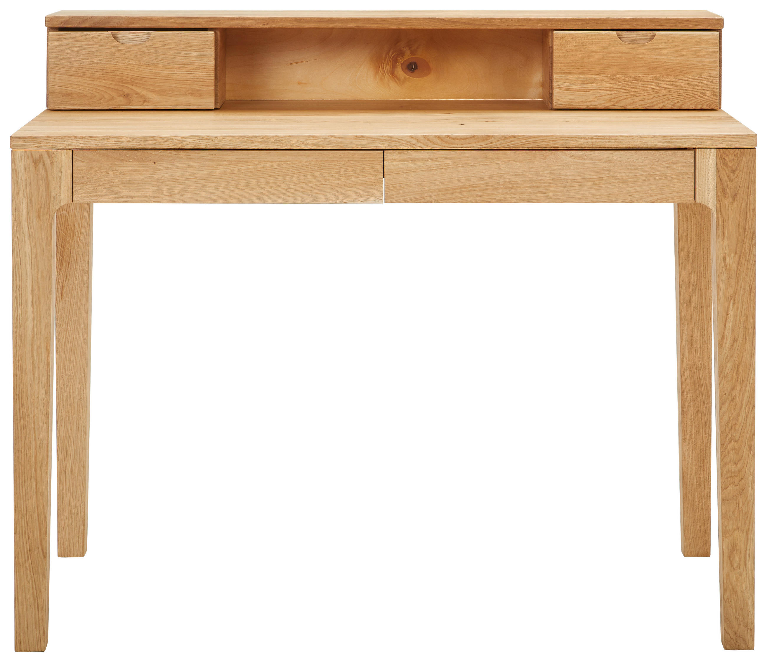 Thumbnail - Boxxx Schreibtisch, Eiche, Holz, Wildeiche, massiv, 4 Schublade(n) Schubladen, eckig, 55-91x76x110 cm, Stauraum, Arbeits...