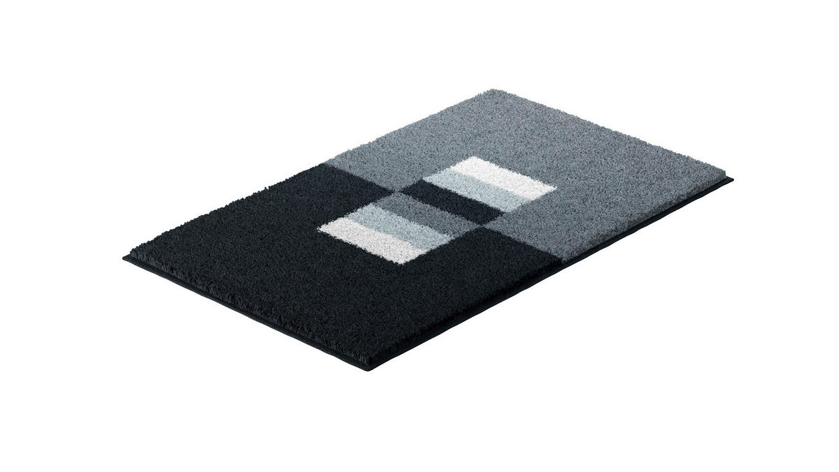 BADEMATTE Grund Grau 50/80 cm  - Grau, Basics, Kunststoff/Textil (50/80cm) - Grund