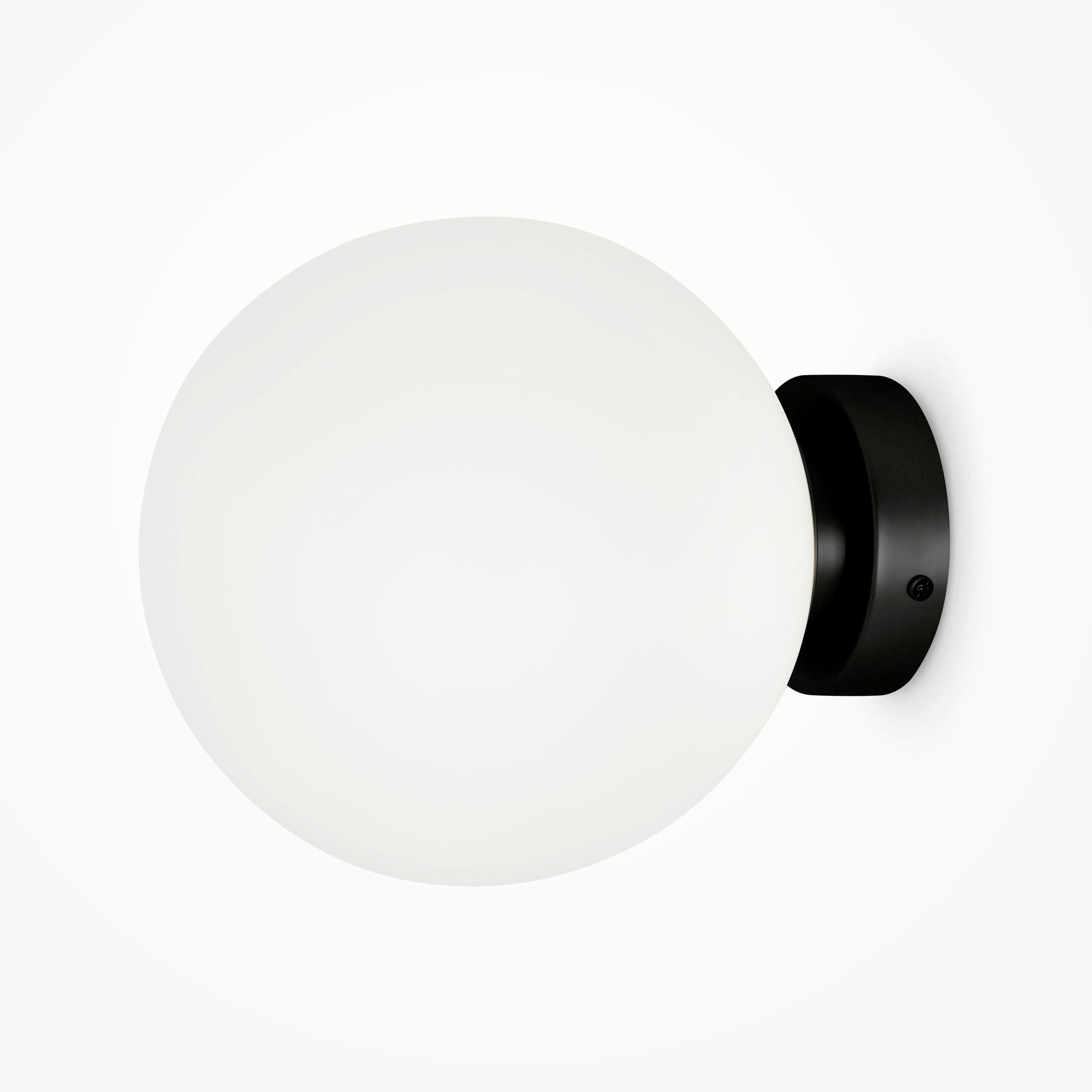 VÄGGLAMPA Modern 20/20/23 cm   - vit/svart, Trend, metall/glas (20/20/23cm) - MAYTONI