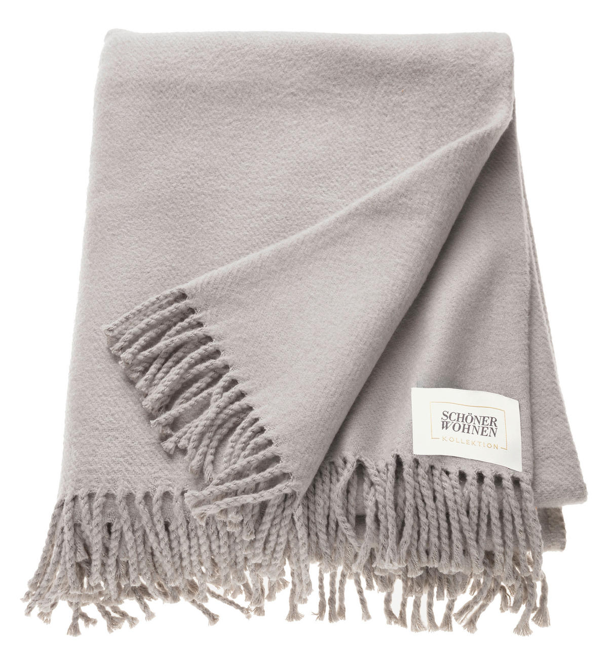 PLAID SW-BASICS  - Hellgrau, Basics, Textil (140/200cm) - Schöner Wohnen