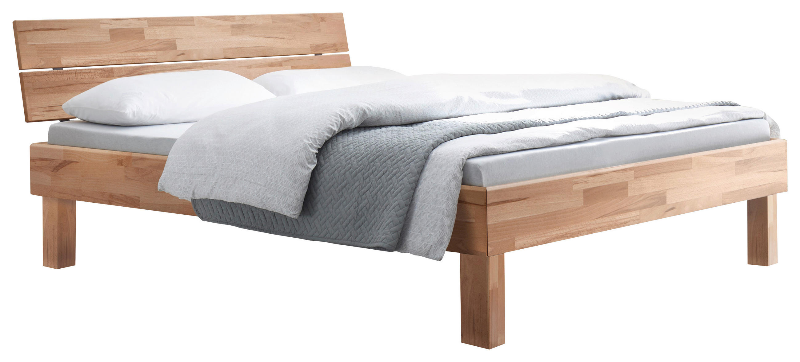 BETT 140/200 cm  in Buchefarben  - Buchefarben, Basics, Holz (140/200cm) - Hasena