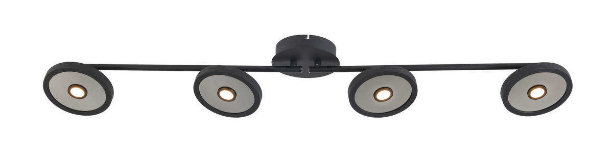 LED-STRAHLER 128/17/14 cm   - Schwarz, LIFESTYLE, Kunststoff/Metall (128/17/14cm) - Novel