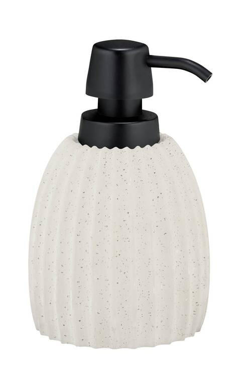 SEIFENSPENDER Kunststoff, Naturmaterialien  - Hellgrau/Schwarz, Basics, Naturmaterialien/Kunststoff (9/16/9cm) - Wenko