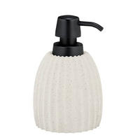 SEIFENSPENDER Kunststoff, Naturmaterialien  - Hellgrau/Schwarz, Basics, Naturmaterialien/Kunststoff (9/16/9cm) - Wenko