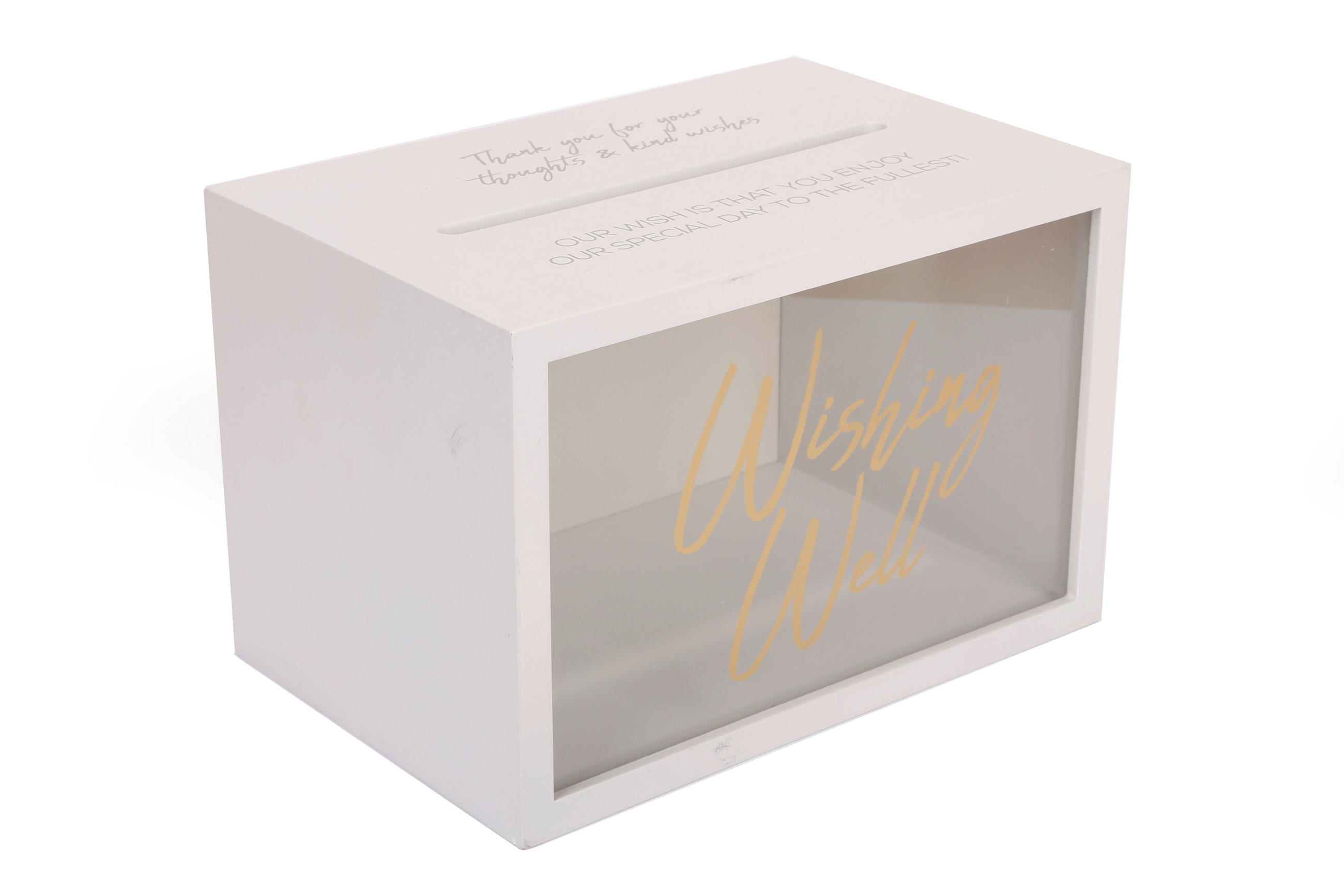 DEKORAČNÁ ŠKATUĽA - Basics, kompozitné drevo/sklo (30/20/30cm)