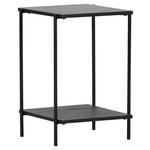 BEISTELLTISCH 40/40/60 cm Eiche furniert Schwarz quadratisch  - Schwarz, Design, Holz/Holzwerkstoff (40/40/60cm) - Landscape