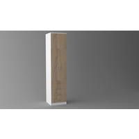 ORMAR SA HARMONIKA VRATIMA bela, sonoma hrast  51/220/55 cm  - sonoma hrast/siva, Konvencionalno, pločasti materijal/plastika (51/220/55cm) - Cantus