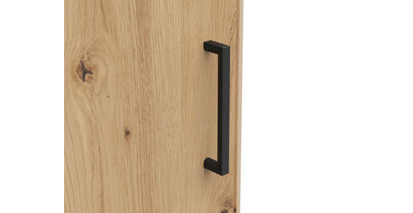 ECKSCHRANK 71,5/195/71,5 cm Eiche Artisan - Schwarz/Eiche Artisan, MODERN, Holzwerkstoff/Kunststoff (71,5/195/71,5cm) - Carryhome