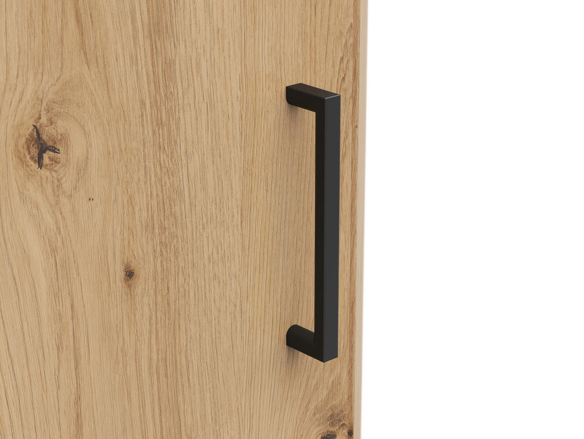 ECKSCHRANK 71,5/195/71,5 cm  - Schwarz/Eiche Artisan, MODERN, Holzwerkstoff/Kunststoff (71,5/195/71,5cm)
