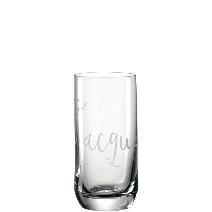 ČAŠA ZA VODU  330 ml  - providno/bela, Osnovno, staklo (6,20/13,20/6,20cm) - Leonardo