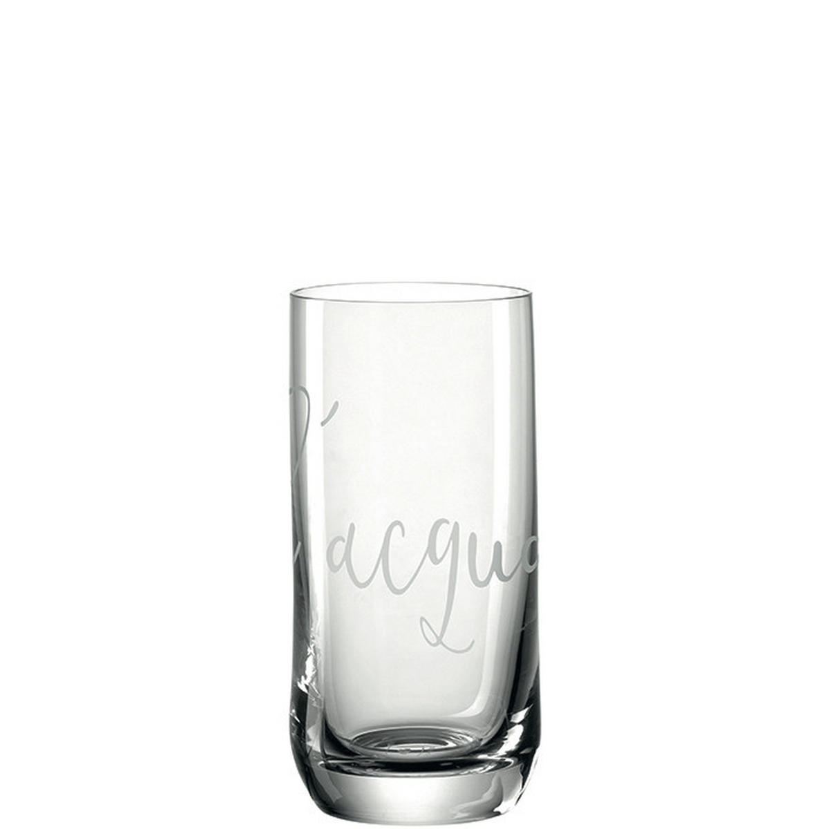 ČAŠA ZA VODU  330 ml  - providno/bela, Osnovno, staklo (6,20/13,20/6,20cm) - Leonardo