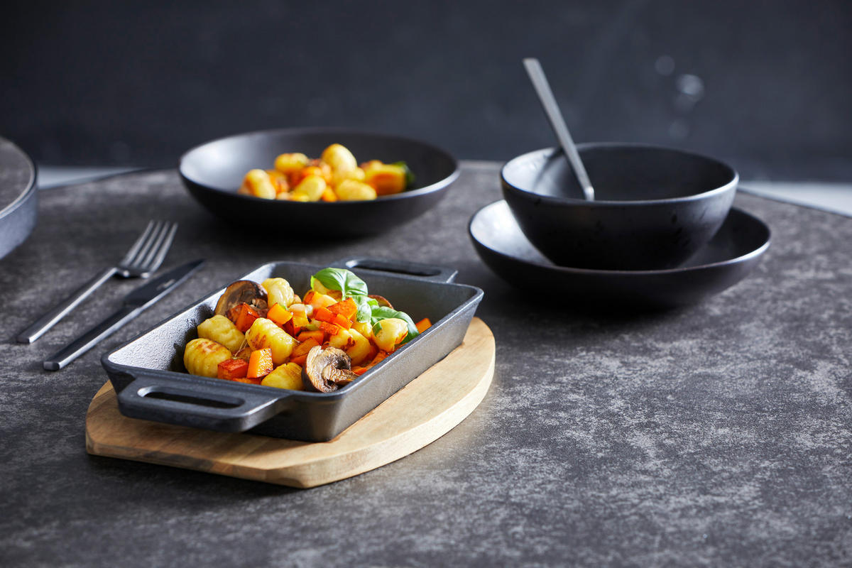 TÁLALÓSERPENYŐ  - natúr színű/fekete, Basics, fa/fém (29,9/15/3,5cm) - Homeware Profession.