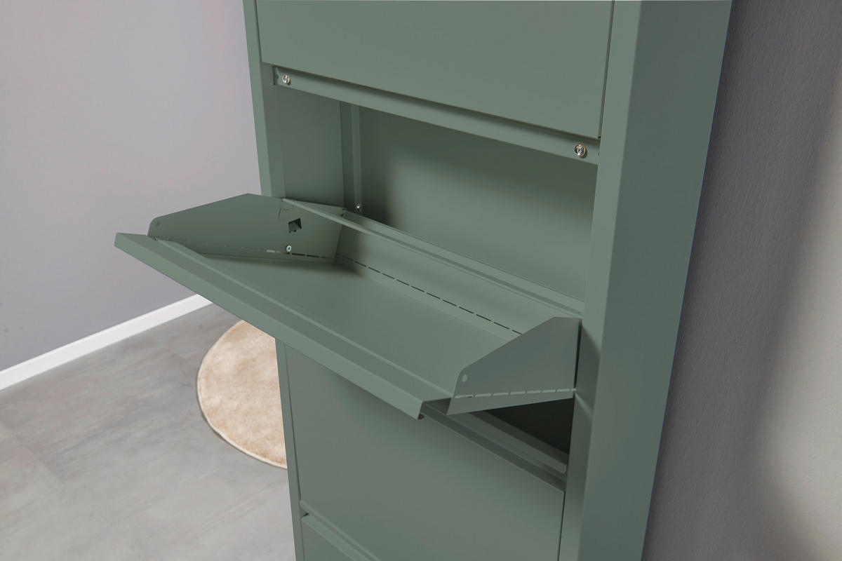 SCHUHKIPPER  in 51/170/16 cm  - Salbeigrün, MODERN, Metall (51/170/16cm) - Boxxx