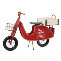 DEKOFAHRZEUG - Rot, LIFESTYLE, Holz/Metall (111/26/68cm)