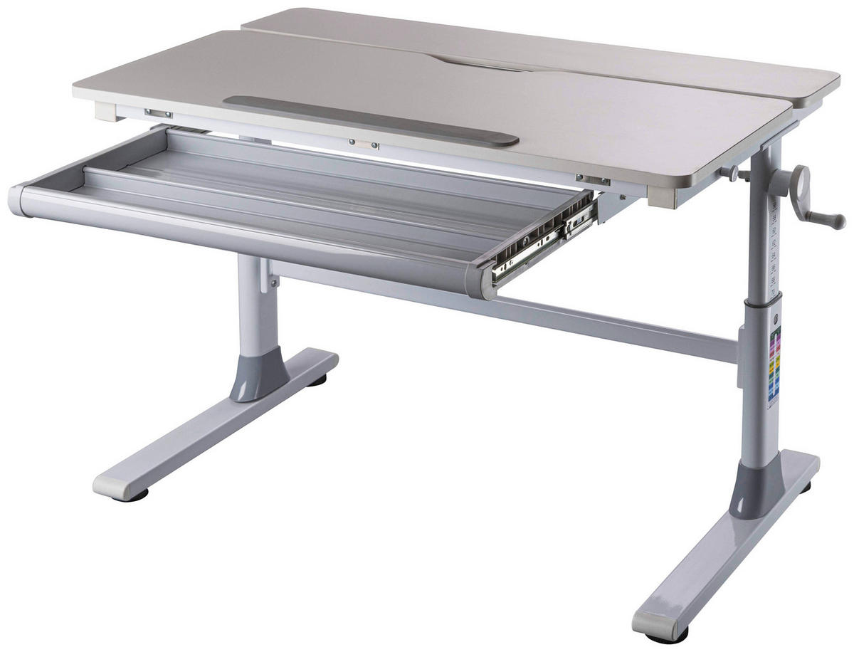JUGENDSCHREIBTISCH  in Weiss  - Weiss, Modern, Holzwerkstoff/Metall (100/76/60cm) - MID.YOU