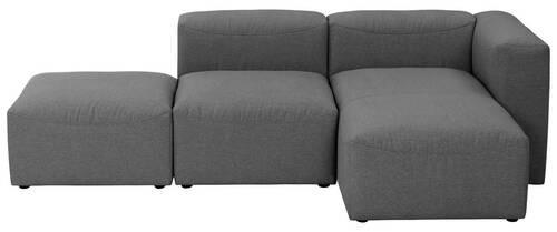 ECKSOFA LENA Anthrazit Flachgewebe - Anthrazit, Design, Kunststoff/Textil (250/73/160cm) - Max Winzer