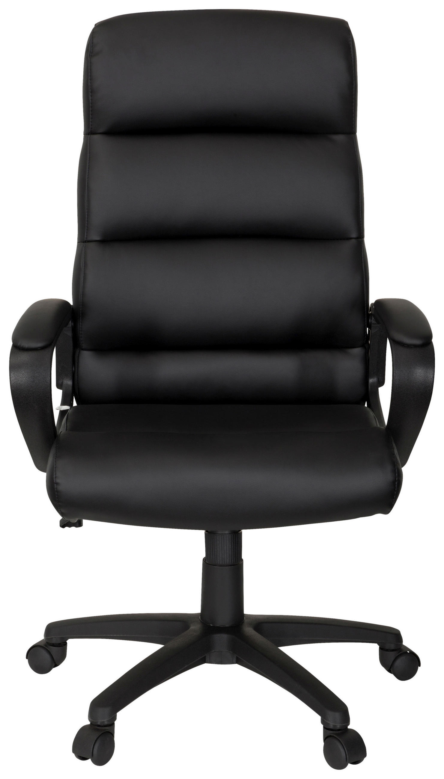 CHEFSESSEL Lederlook Schwarz  - Schwarz, MODERN, Kunststoff/Textil (61/119/65cm) - MID.YOU