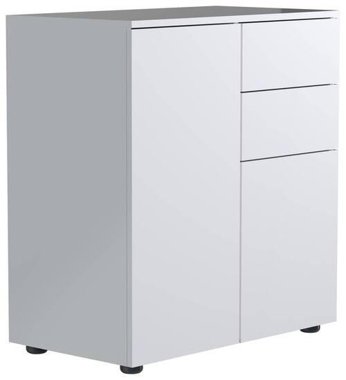 KOMMODE 70/77/39 cm  in Weiß  - Anthrazit/Weiß, MODERN, Holzwerkstoff/Kunststoff (70/77/39cm) - MID.YOU