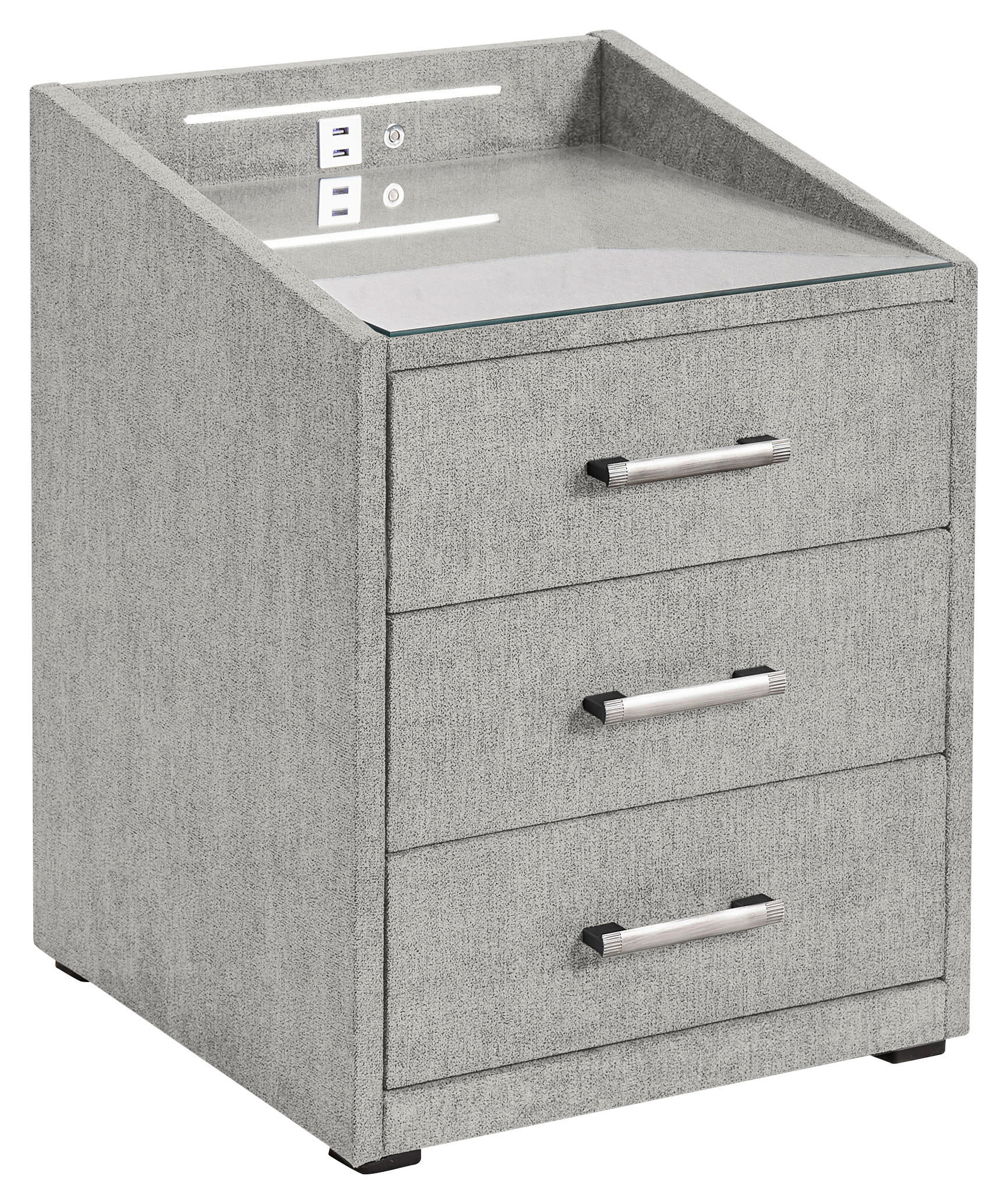 Mid.you Nachtschrank Schlamm 47x61x46 cm