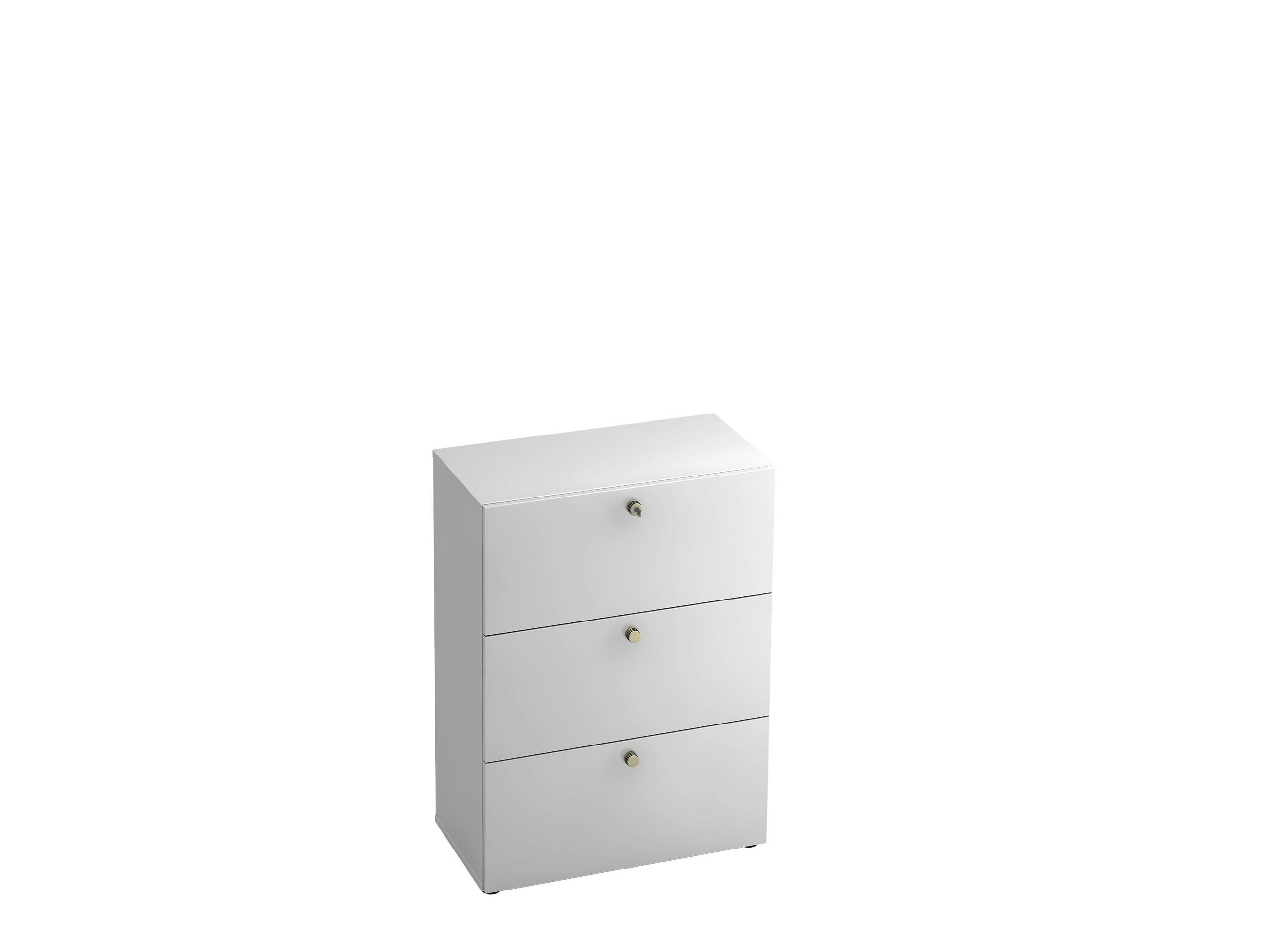 HÄNGEREGISTERELEMENT Weiß  - Alufarben/Weiß, KONVENTIONELL, Holzwerkstoff/Kunststoff (80/110/42cm) - Venda