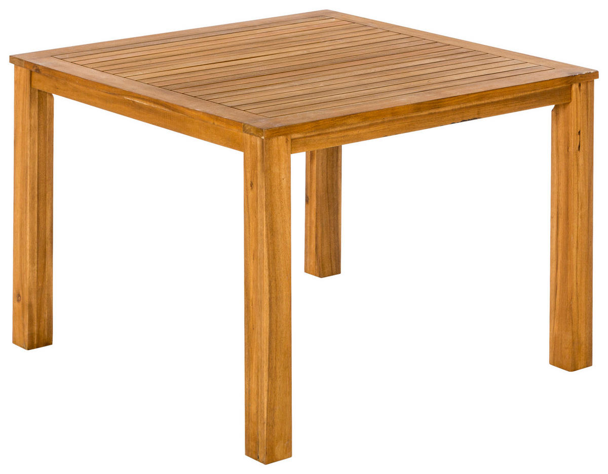 GARTENTISCH Holz rechteckig  - Akaziefarben, ROMANTIK / LANDHAUS, Holz (110/75/110cm) - Gardenson