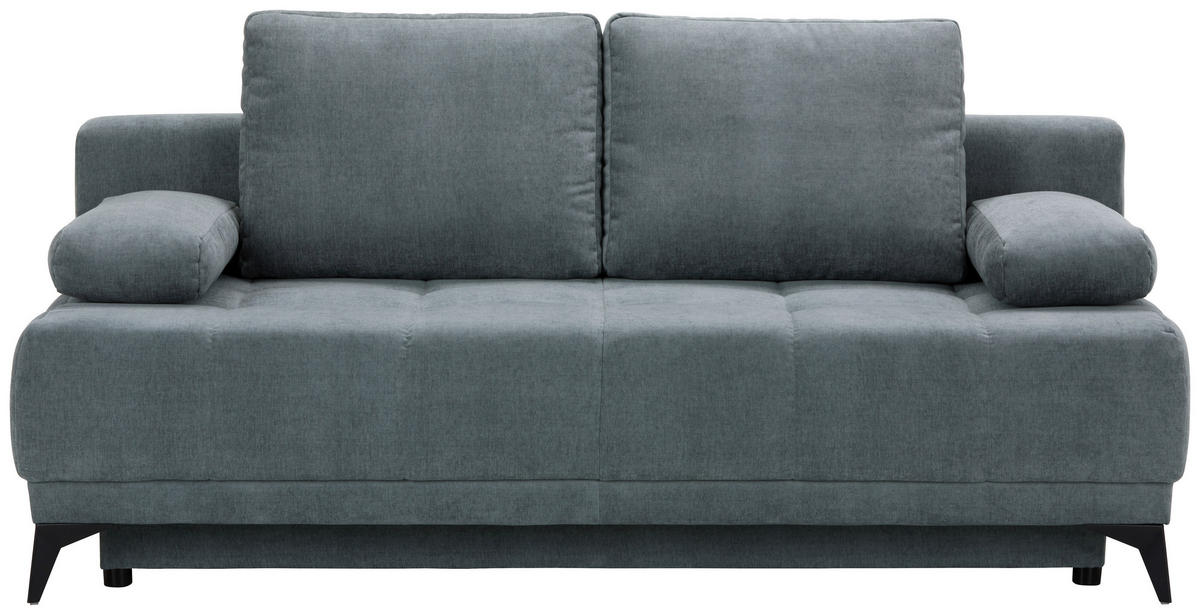 BÄDDSOFFA i flatväv blå  - ljusblå/blå, Modern, textil (195/77/100cm) - MID.YOU