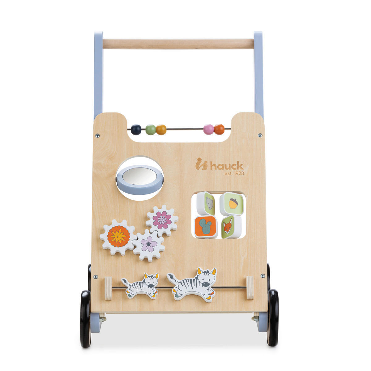 LAUFLERNWAGEN LEARN TO WALK  - Multicolor/Naturfarben, Basics, Holz/Metall (30,5/52/34cm) - Hauck