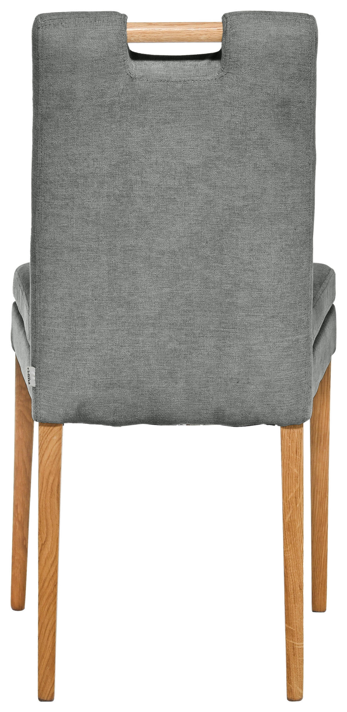 STUHL in Holz, Textil Grau, Eichefarben  - Eichefarben/Grau, KONVENTIONELL, Holz/Textil (47/91,5/59cm) - Celina Home