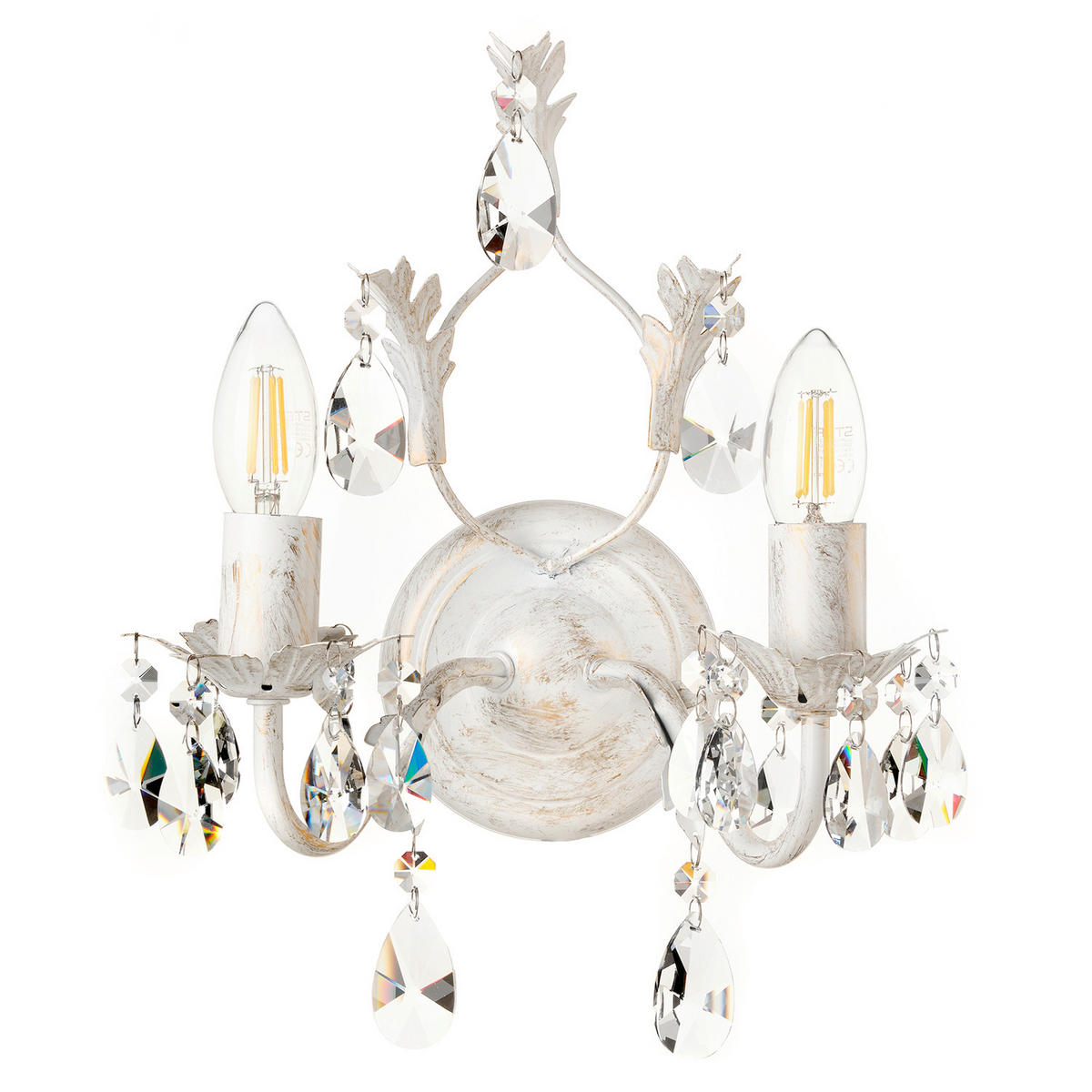 WANDLEUCHTE 30/20 cm   - KONVENTIONELL, Glas/Metall (30/20cm)