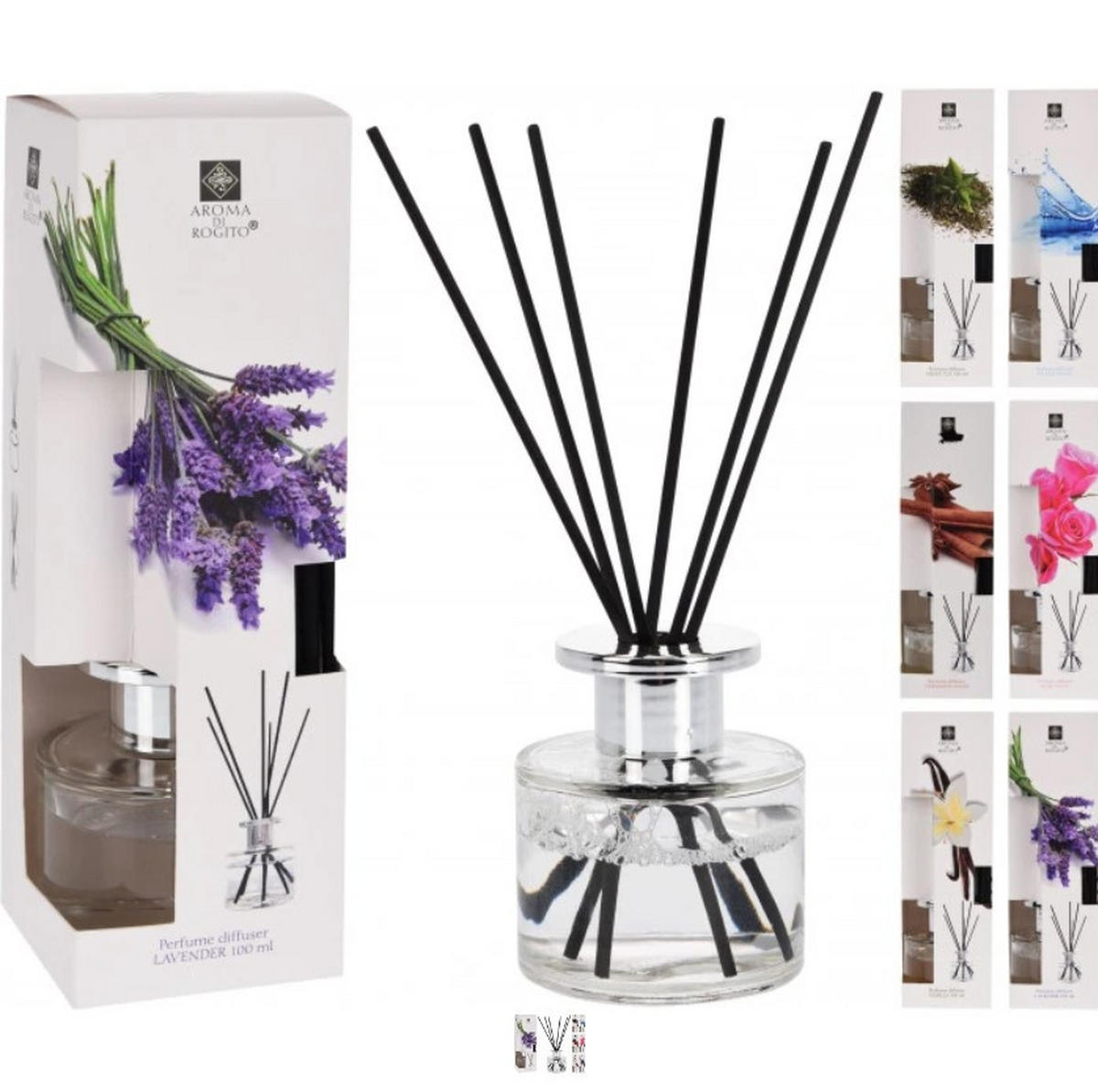 DOFTSPRIDARE 100 ml   - grå, Basics, glas/trä (100ml)
