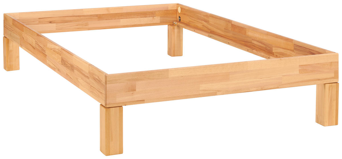 FUTONBETT 120/210 cm  in Kernbuche  - Kernbuche, Natur, Holz (120/210cm) - MID.YOU
