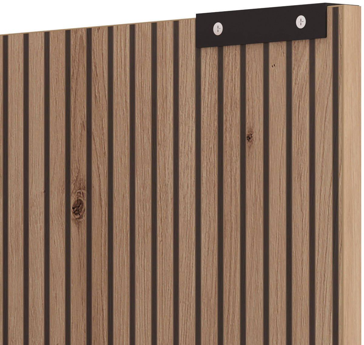 LOWBOARD  208/40/54,5 cm  - Schwarz/Eiche Artisan, Basics, Holzwerkstoff/Kunststoff (208/40/54,5cm) - Carryhome