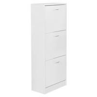 VÝKLOPNÁ SKRINKA NA TOPÁNKY, biela, 50/125/24 cm - biela/strieborná, Konventionell, kov/kompozitné drevo (50/125/24cm) - MID.YOU