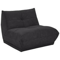 SOFAELEMENT in Lederlook Schwarz  - Schwarz, Trend, Textil (105/80/112cm) - Livetastic