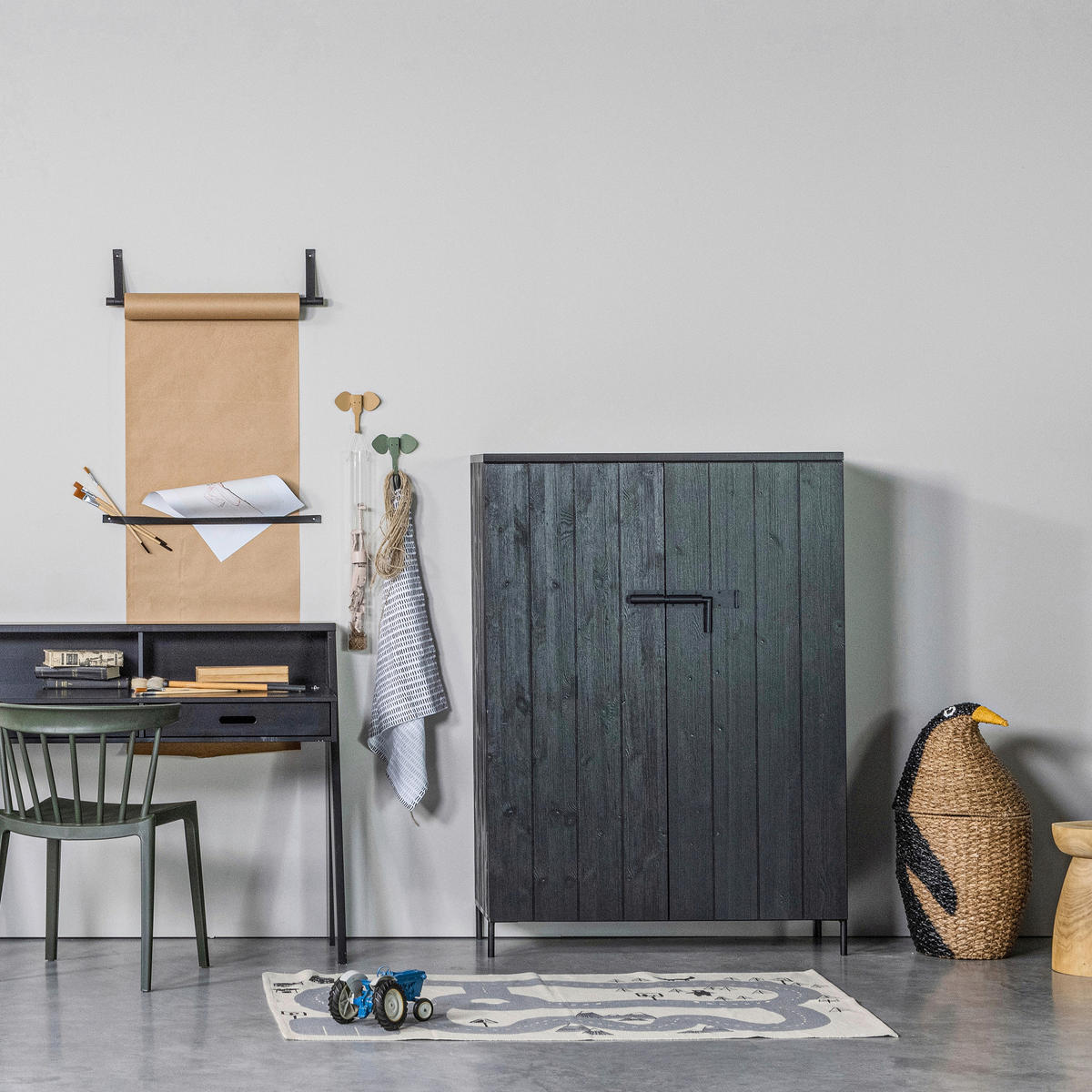 GARTENSTUHL-SET Grün  - Grün, MODERN, Kunststoff (52/75/53cm) - Livetastic